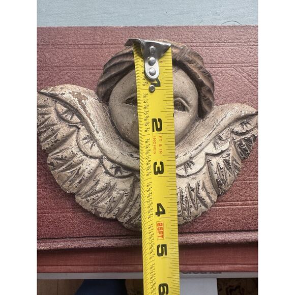 Antique Carved Wood Cherub Angels Pair • Architectural Salvage • European 1800s - Picture 16 of 16